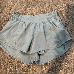 Lululemon 2.5 in seam size 4 blue shorts! Perfect condition!
